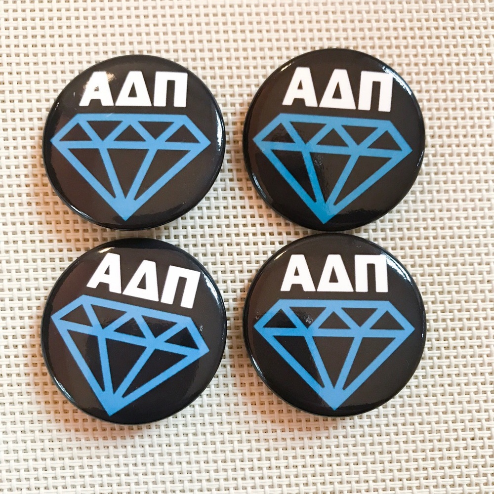 ADPi Alpha Delta Pi diamond pin buttons